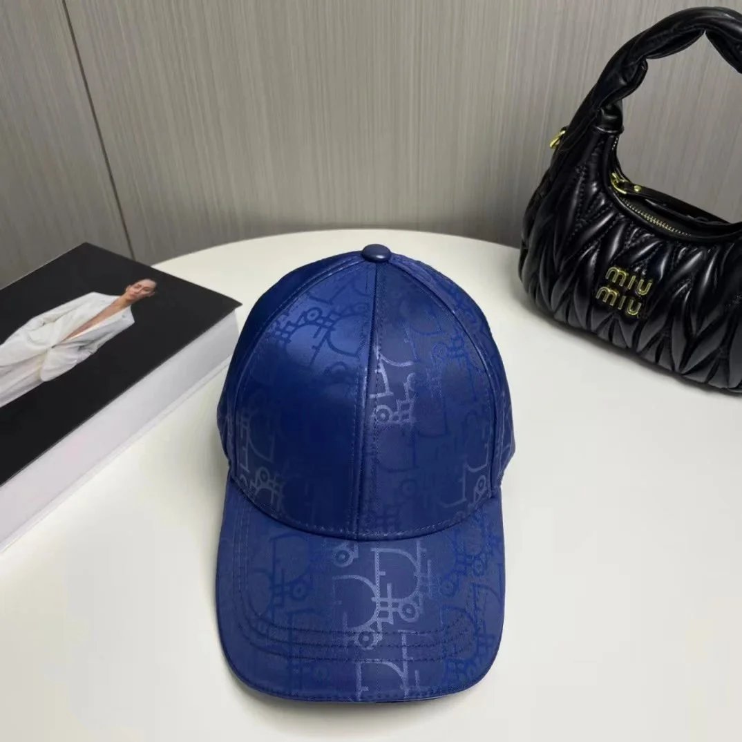 Dior Hats Oblique Monogram Baseball Cap with Leather Brim image 13