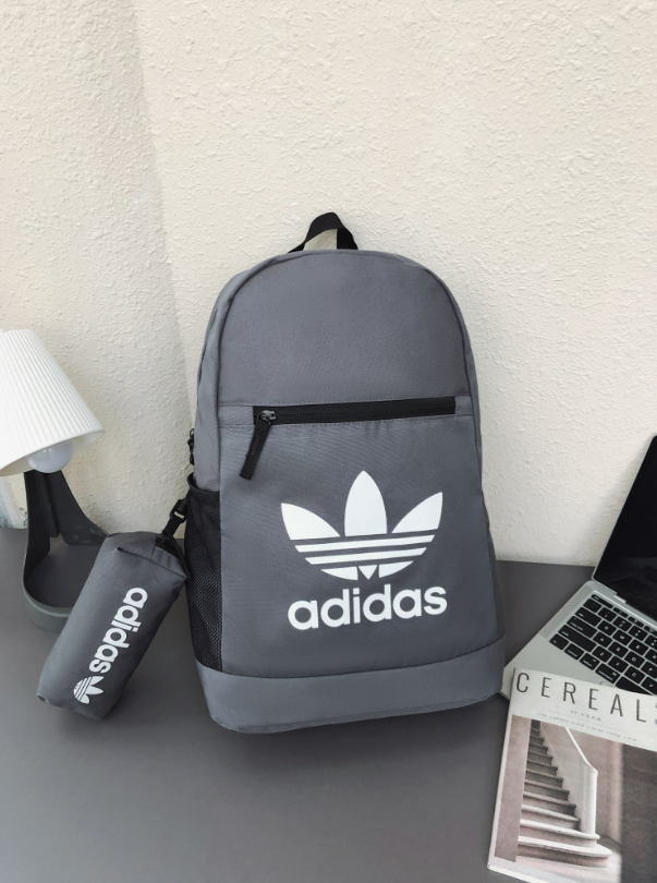 Adidas Backpacks Three-Stripe Trefoil Backpack — 2676-1 gray