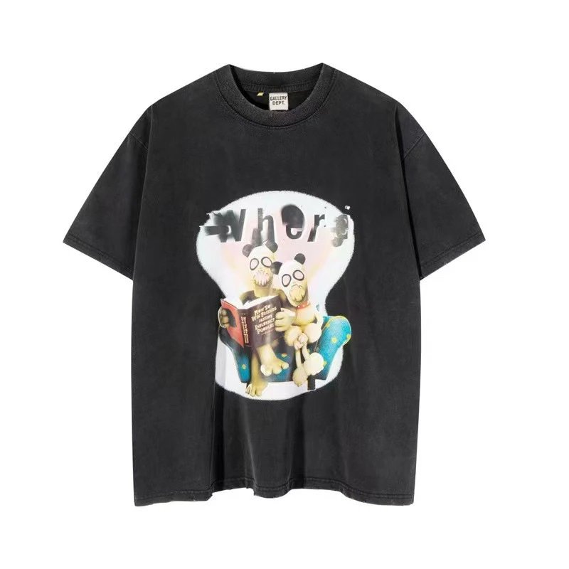 Gallery Dept. T-Shirts Graphic Print Short-Sleeve T-Shirt — 445 black