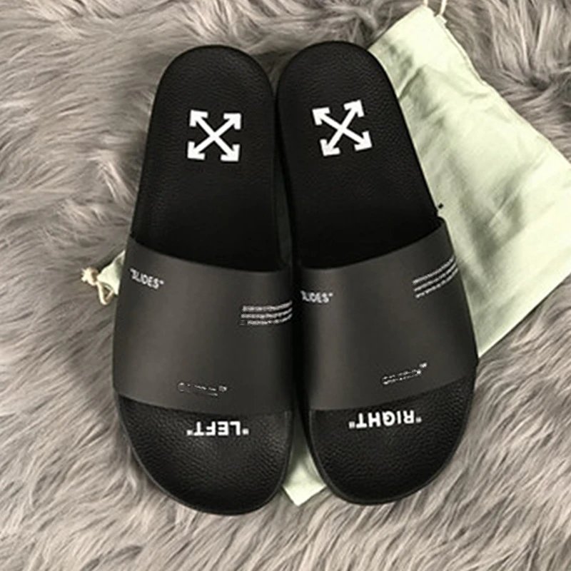 Off-White Industrial Belt Slide Sandals Black/Yellow - 2