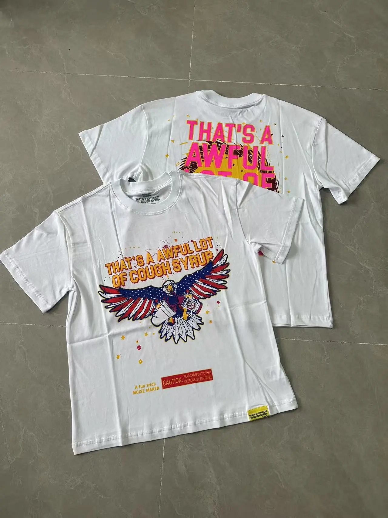 That's a Awful Lot of Cough Syrup T-Shirts Graphic-print short-sleeve T-shirt — 241 white