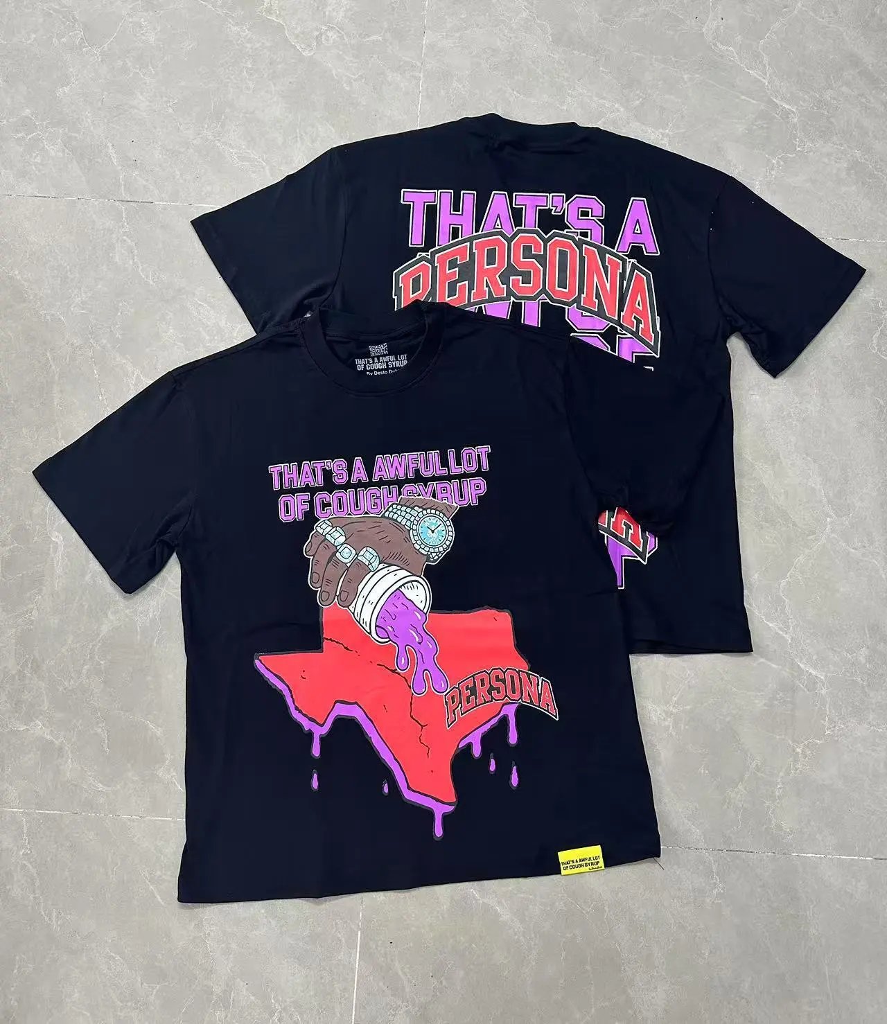 That's a Awful Lot of Cough Syrup T-Shirts Graphic-print short-sleeve T-shirt — 237 black