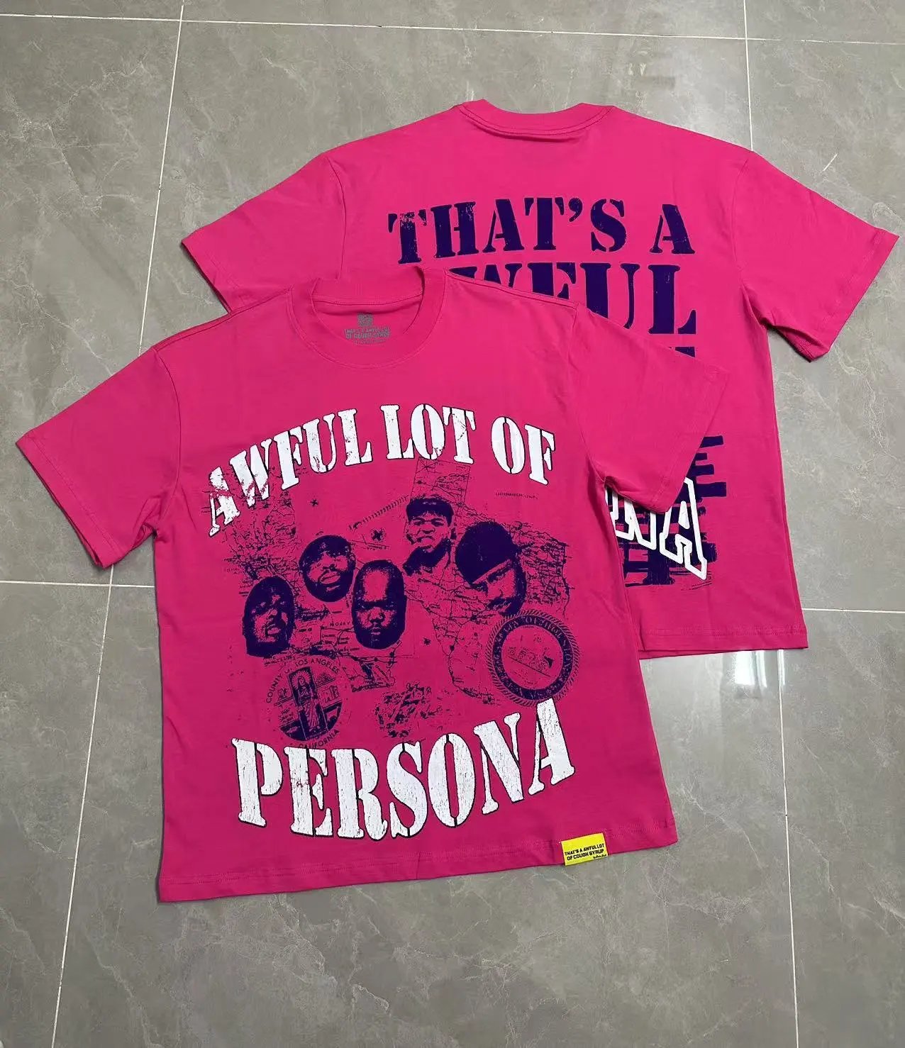 That's a Awful Lot of Cough Syrup T-Shirts Short-Sleeve Graphic Print — 217 Rose Red