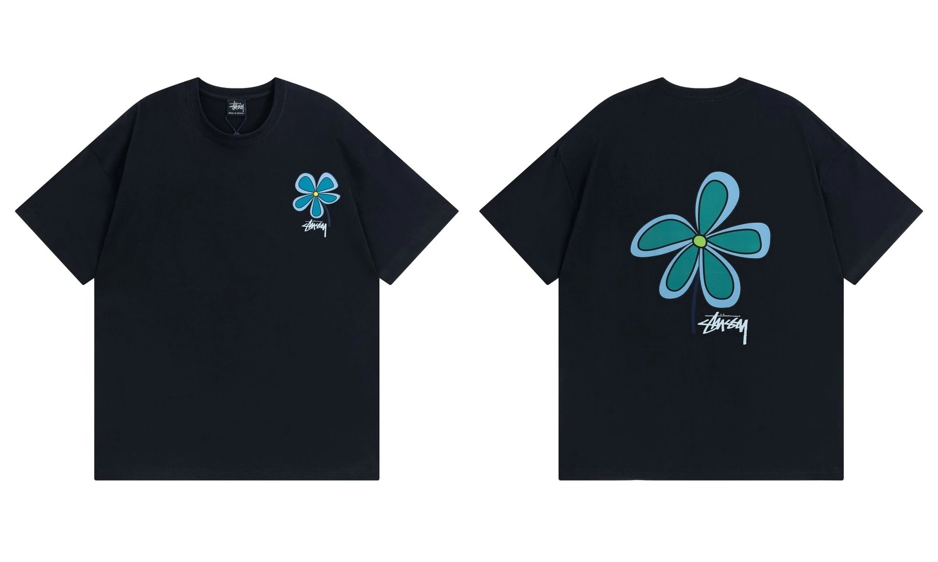 Stüssy T-Shirts Graphic Print Short-Sleeve — 919 black