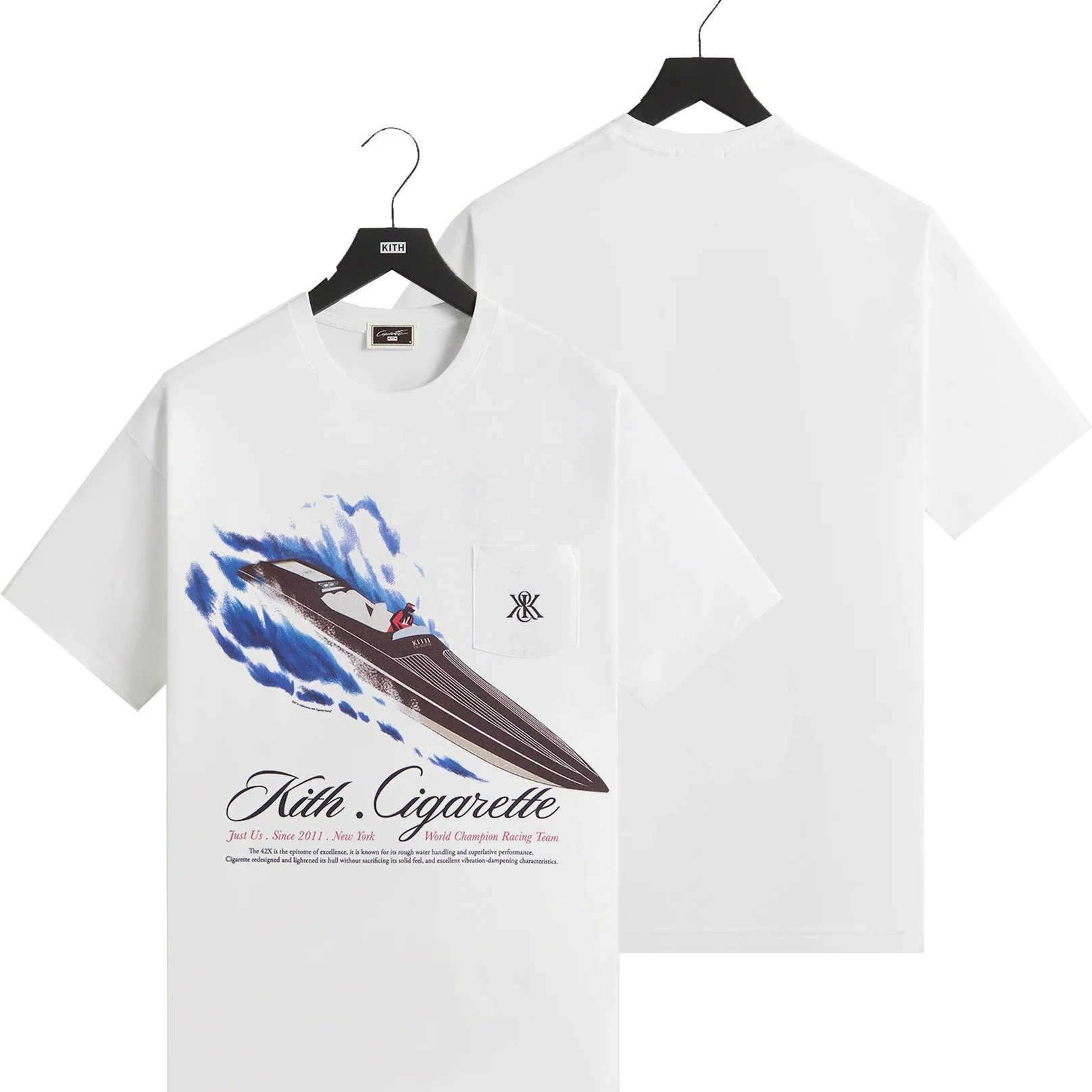 Kith T-Shirts Graphic Short-Sleeve T-Shirt — K 305 white