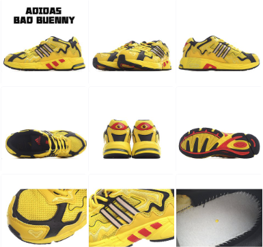 Adidas Bad Bunny Forum Low Black Sneakers Chunky Sneakers - 7