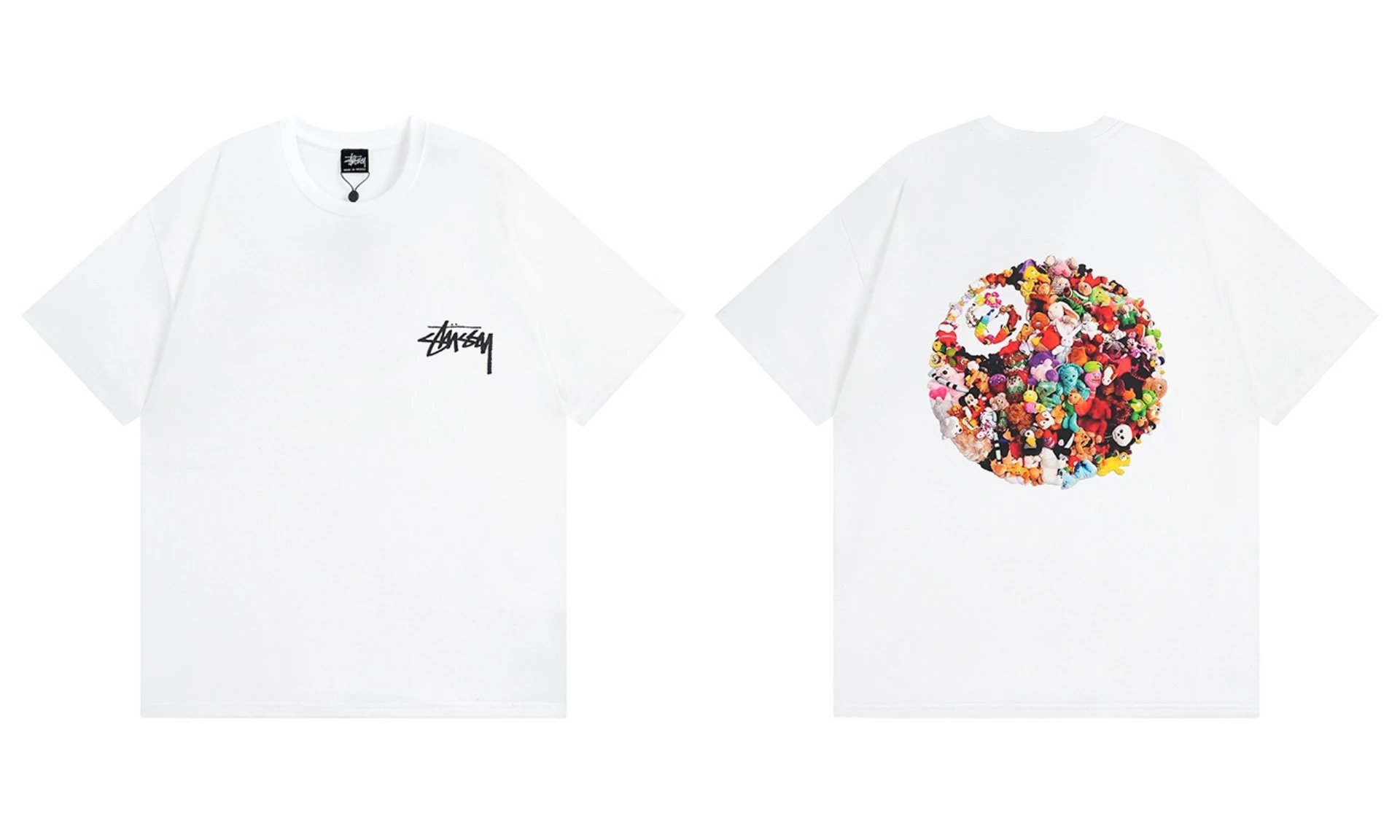 Stüssy T-Shirts Graphic Print Short-Sleeve — 946 white