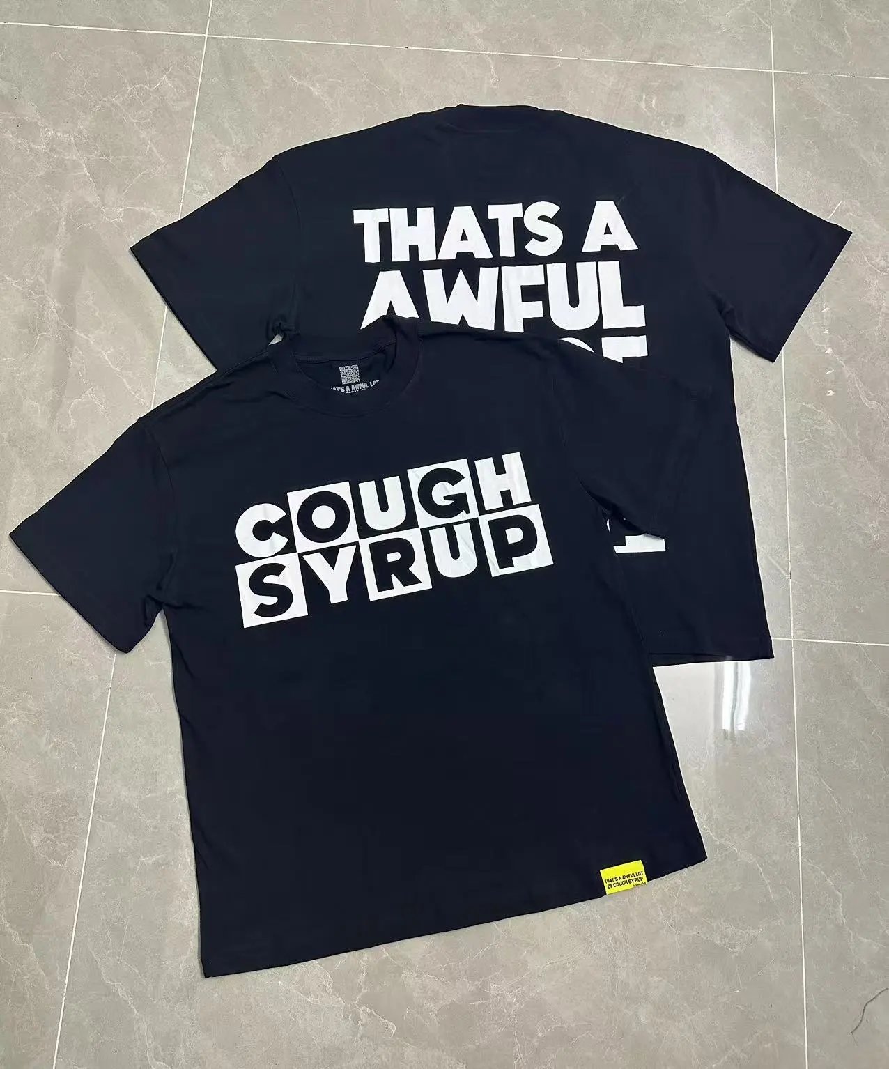 That's a Awful Lot of Cough Syrup T-Shirts Graphic-print short-sleeve T-shirt — 227 black