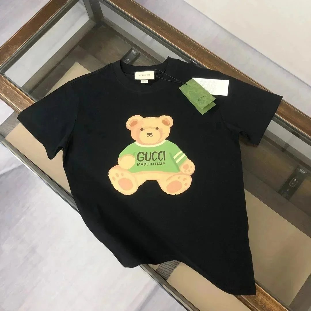 Gucci T-Shirts Logo Graphic — 09 black