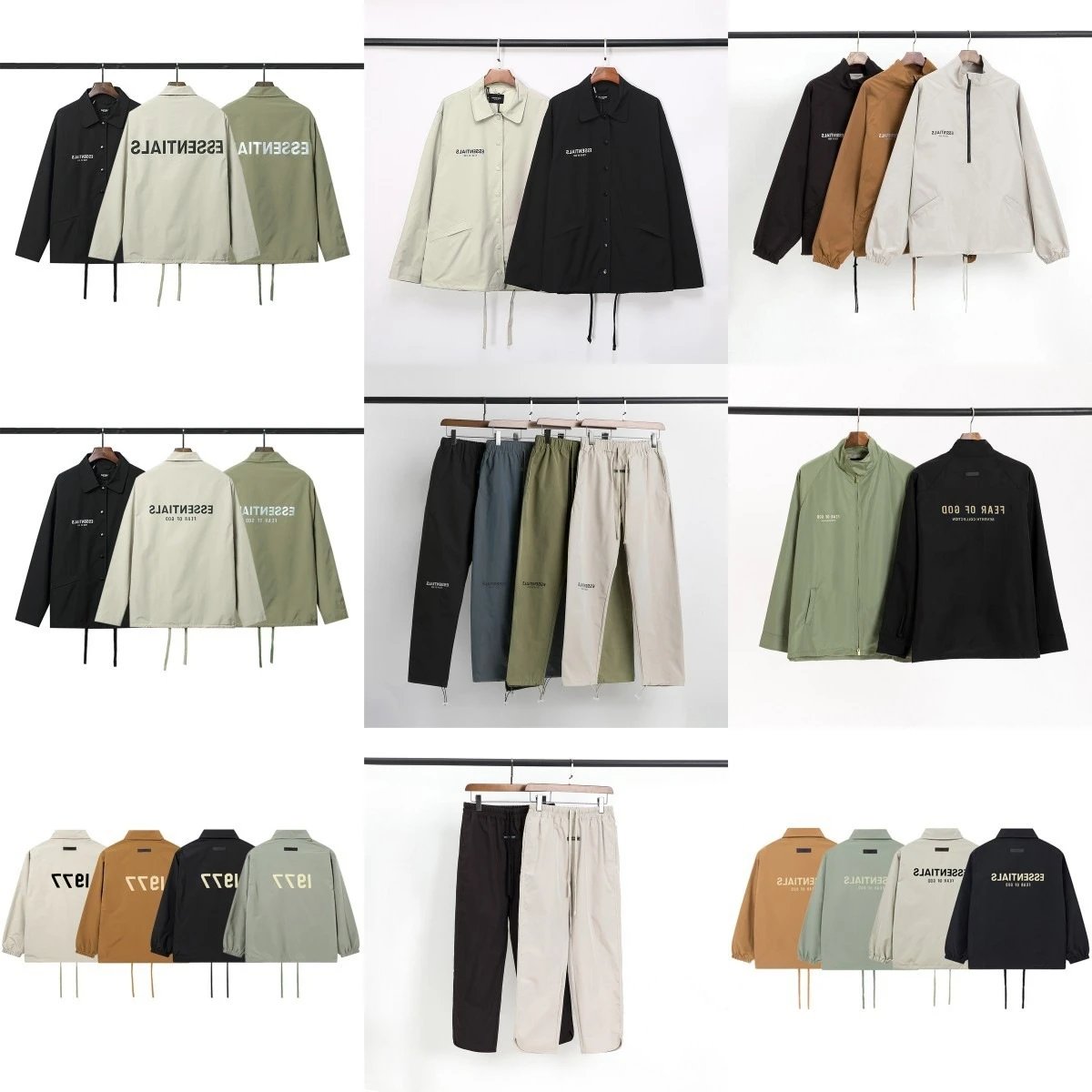 Fear of God Essentials Black Long Sleeve Jacket