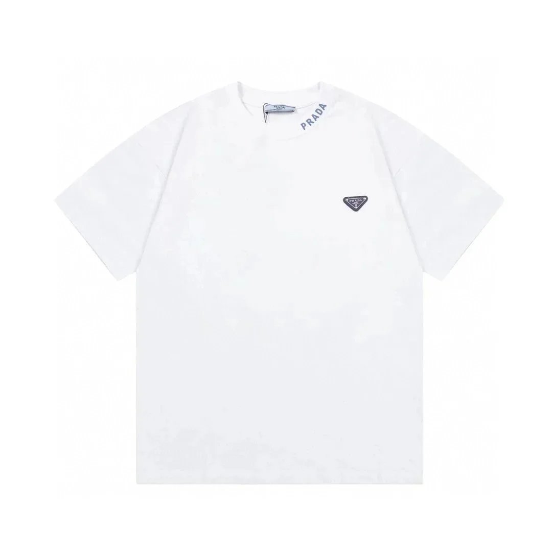 Prada T-Shirts Short-Sleeve Logo T-Shirt image 15