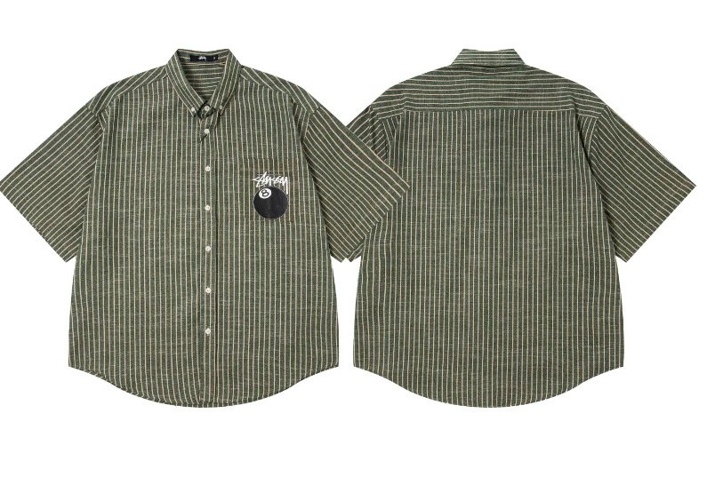 Stüssy Shirts Graphic Plaid Button-Up — 6963 green