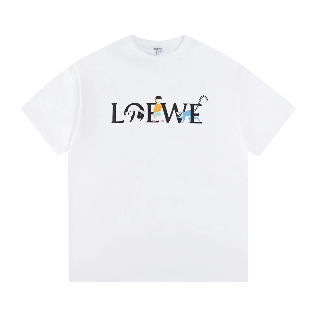 Loewe T-Shirts Short-Sleeve Graphic Logo T-Shirt — 24
