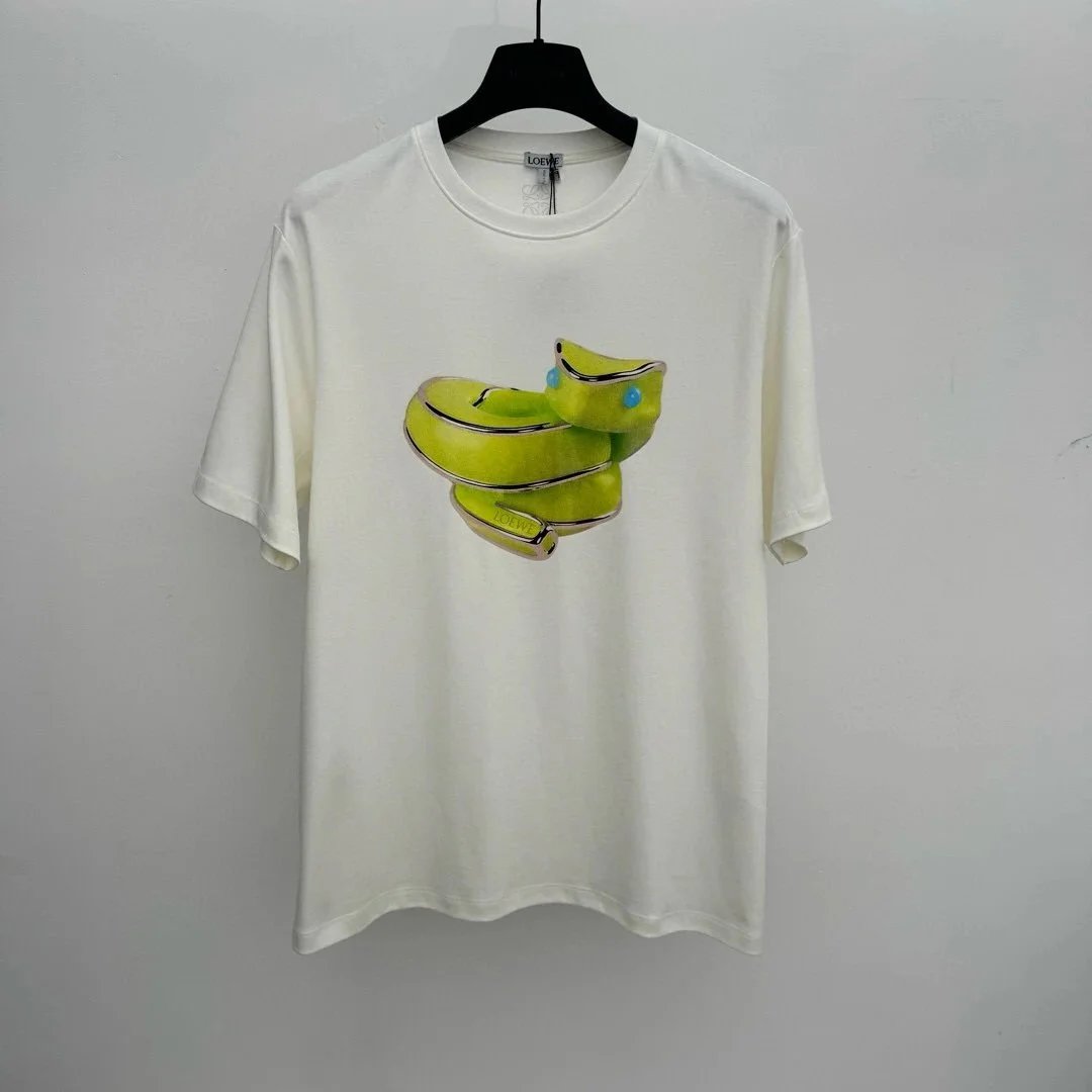 Loewe T-Shirts Short-Sleeve Graphic Logo T-Shirt — 33