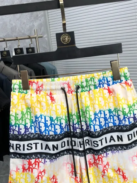 Dior Oblique Rainbow Print Swim Shorts - 5