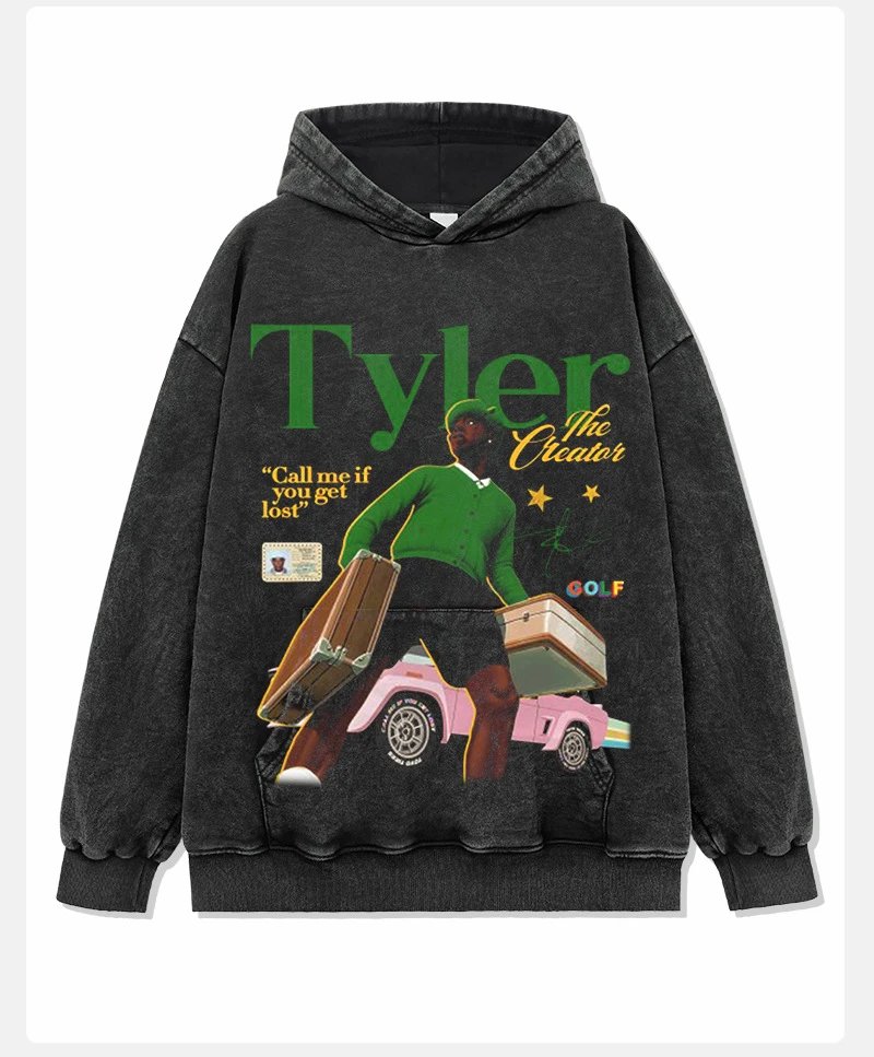 Cactus Jack GOLF Wang Tyler The Creator 'Call Me If You Get Lost' Long Sleeve T-Shirt Black T-Shirts - 3