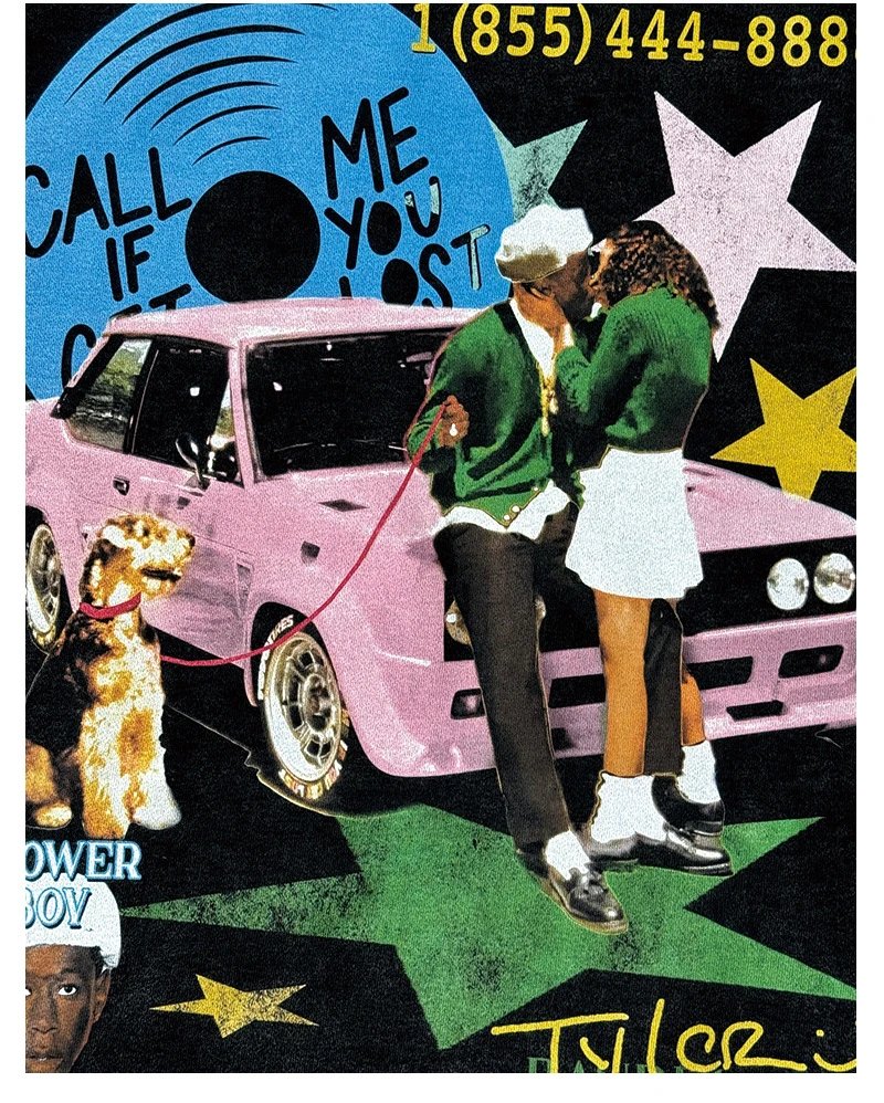 Cactus Jack GOLF Wang Tyler The Creator 'Call Me If You Get Lost' Long Sleeve T-Shirt Black T-Shirts - 13