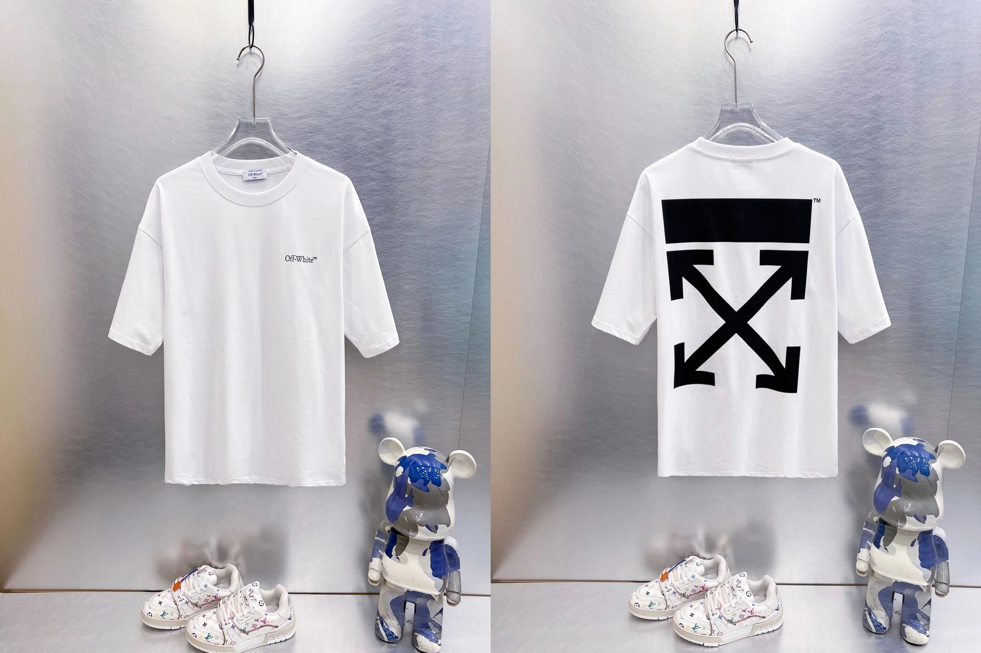 Off-White T-Shirts Oversized graphic-print short-sleeve — 9276 white