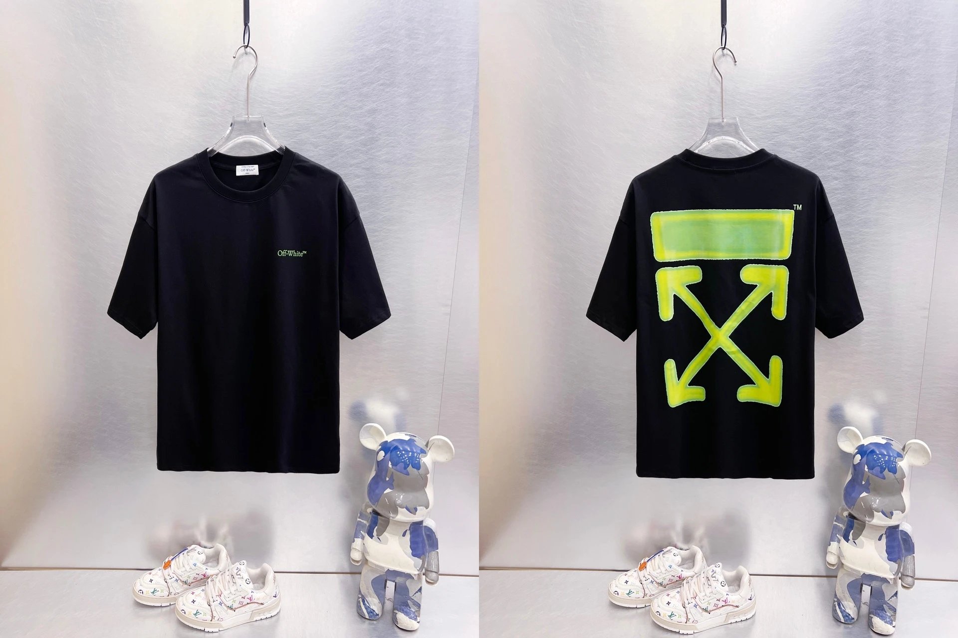 Off-White T-Shirts Oversized graphic-print short-sleeve — 9277 Black