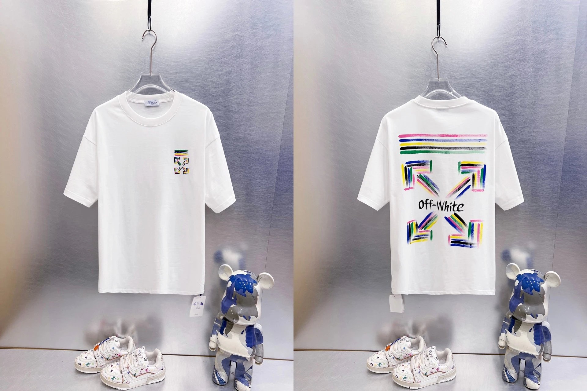 Off-White T-Shirts Oversized graphic-print short-sleeve — 9289 white