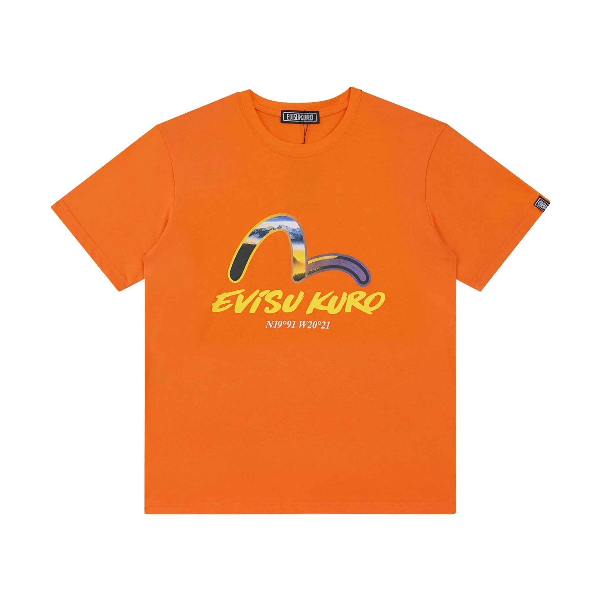 Evisu T-Shirts Short-Sleeve Seagull Logo Print T-Shirt — 7