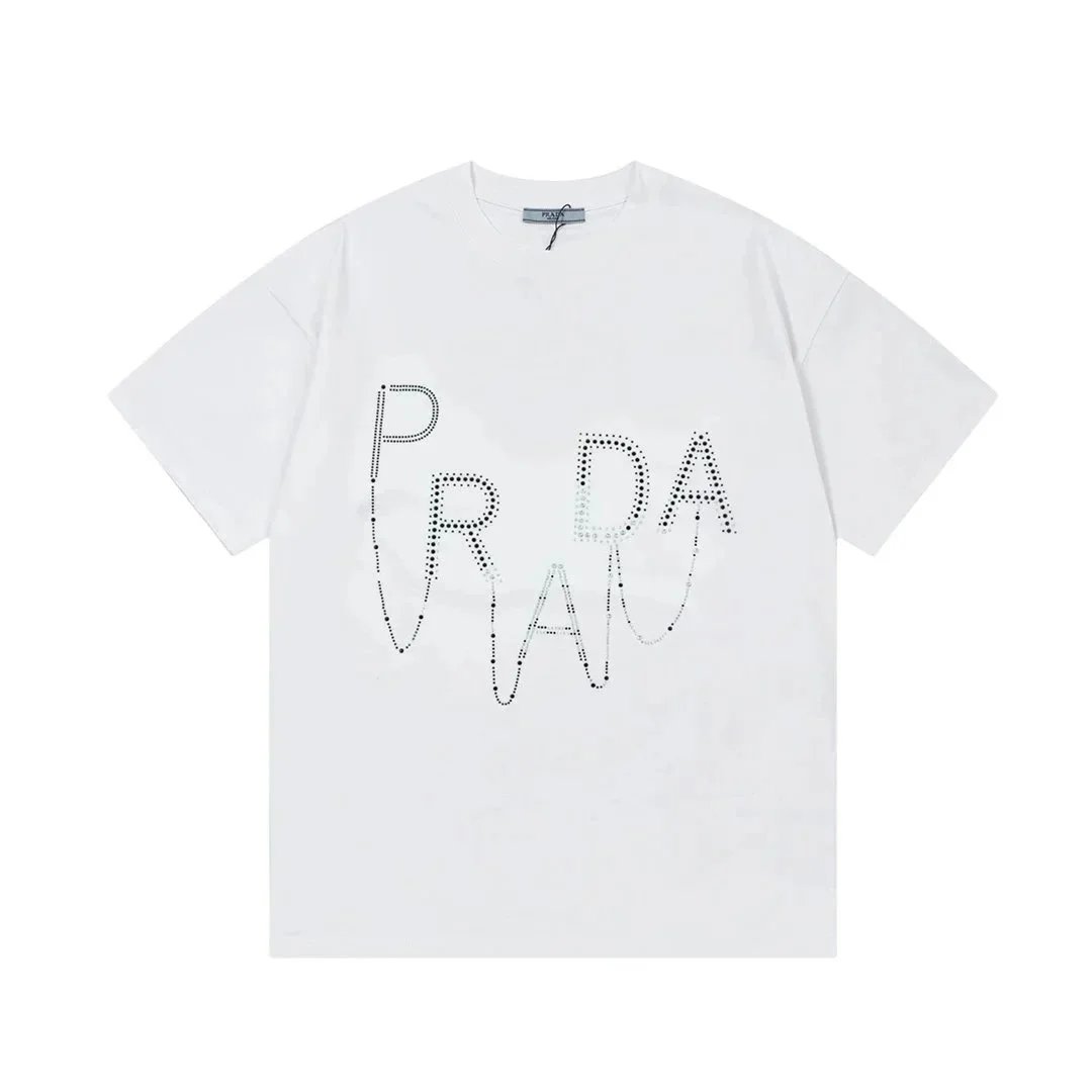 Prada T-Shirts Short-Sleeve Logo T-Shirt image 9