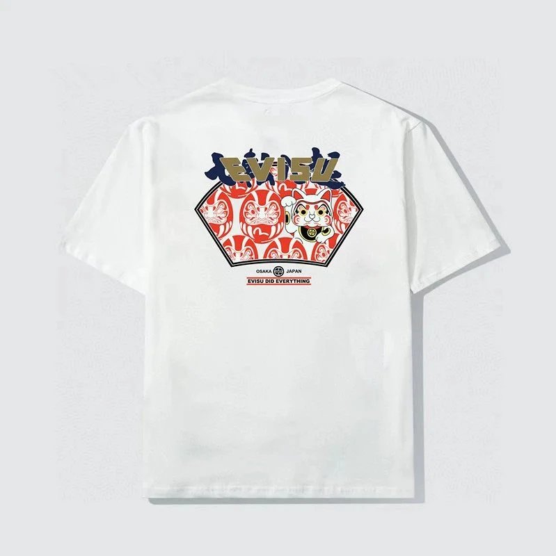 Evisu T-Shirts Short-Sleeve Seagull Logo Print T-Shirt — 12
