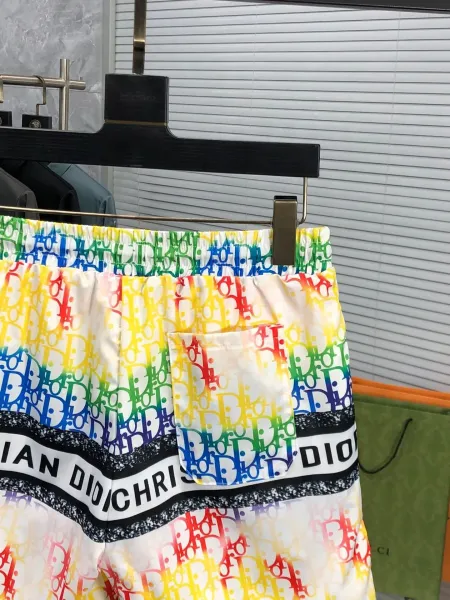 Dior Oblique Rainbow Print Swim Shorts - 10
