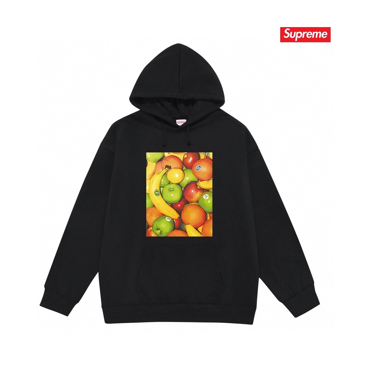 Supreme Hoodies & Sweatshirts Graphic Print Pullover Hoodie — S 2032 Black