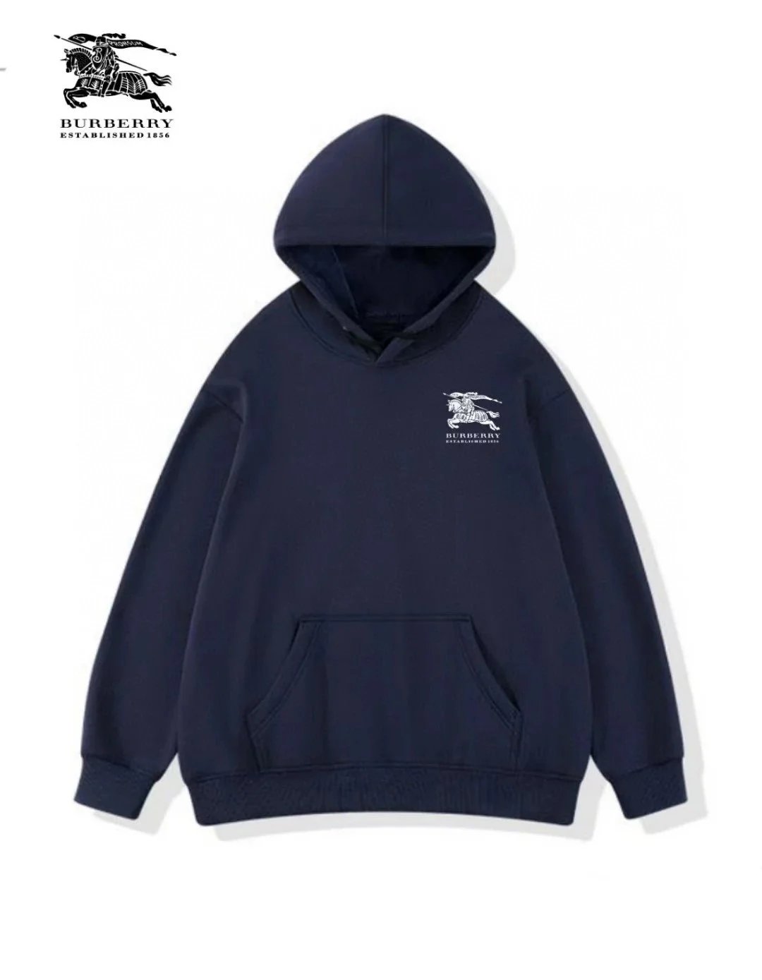 Burberry Hoodies & Sweatshirts Check-Lined Hooded Sweatshirt — 27