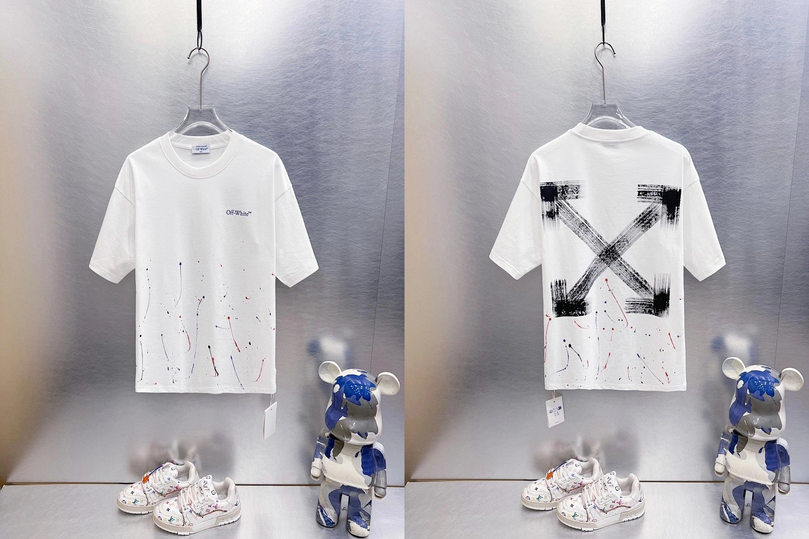 Off-White T-Shirts Oversized graphic-print short-sleeve — 9273 Black