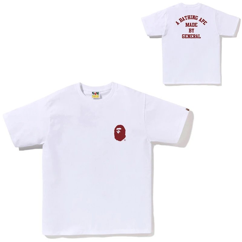 A BATHING APE T-Shirts Head Embroidered T-Shirt — 22