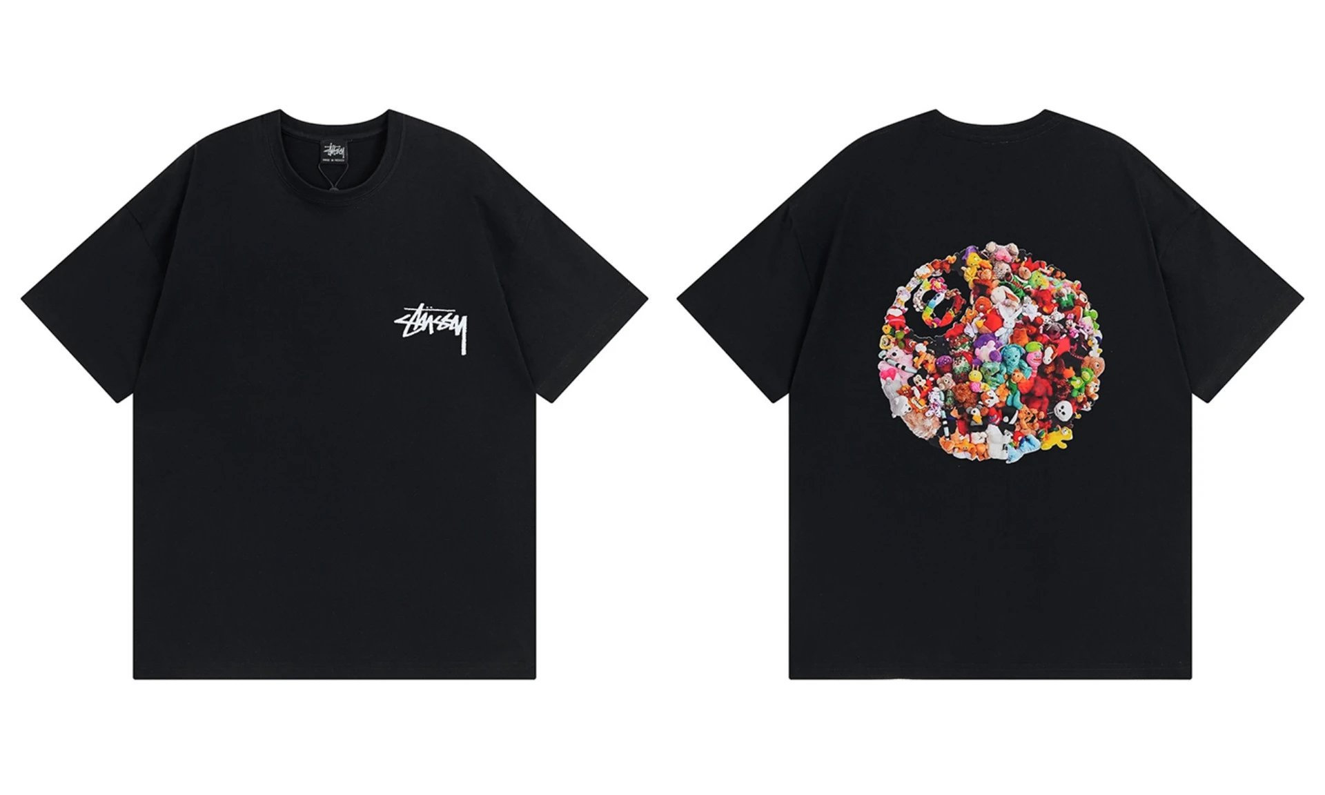Stüssy T-Shirts Graphic Print Short-Sleeve — 946 black