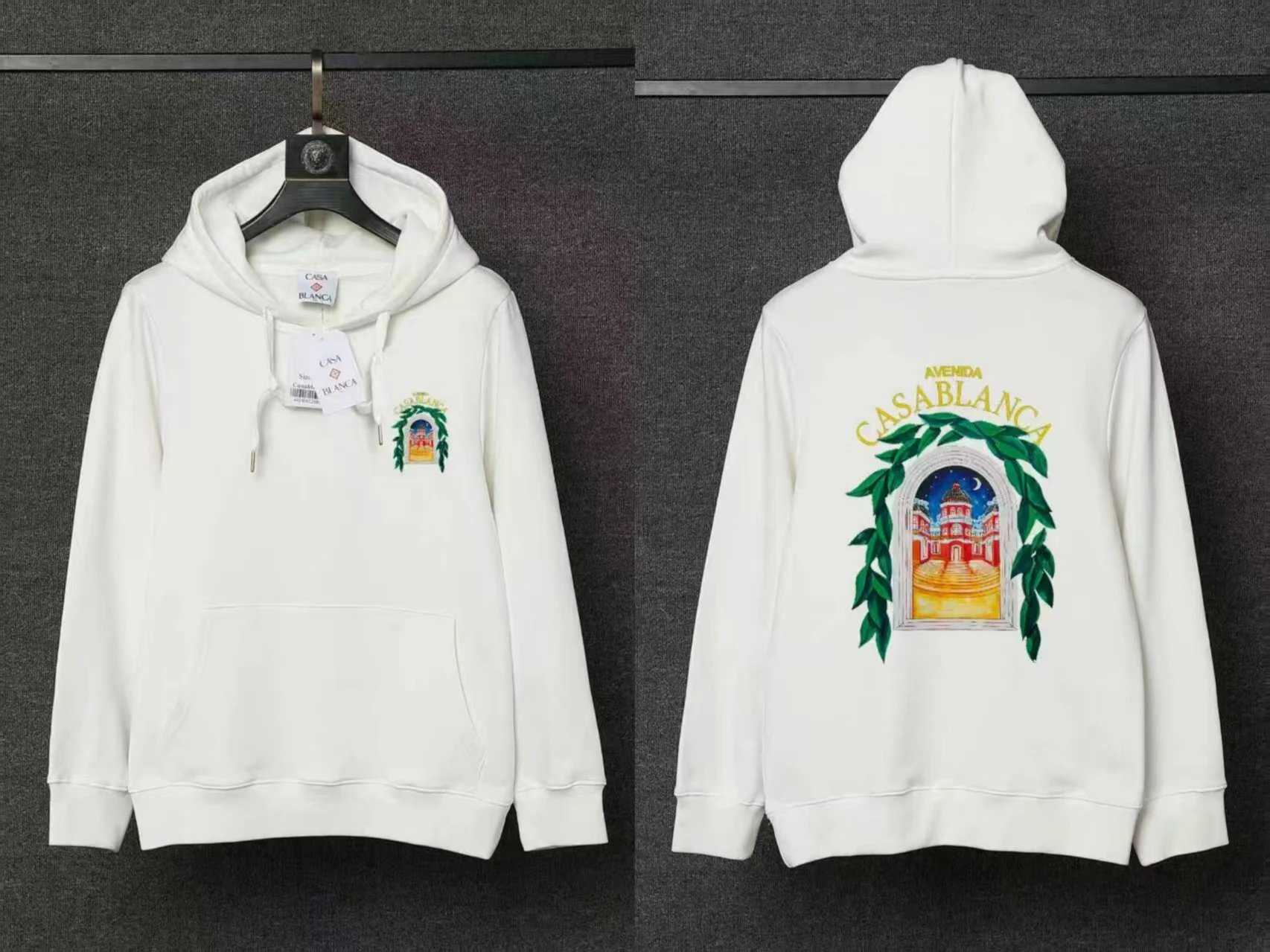 Casablanca Hoodies & Sweatshirts Pullover Hoodie with Casa Blanca Graphic Print — 15