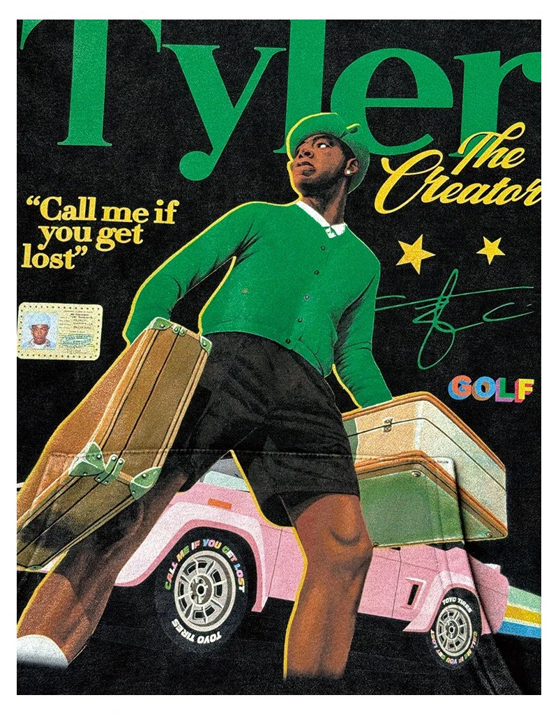Cactus Jack GOLF Wang Tyler The Creator 'Call Me If You Get Lost' Long Sleeve T-Shirt Black T-Shirts - 10