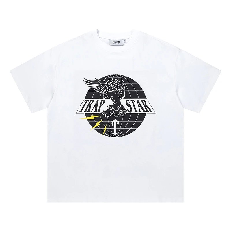 Trapstar T-Shirts Graphic Logo Short-Sleeve T-Shirt — 710 white