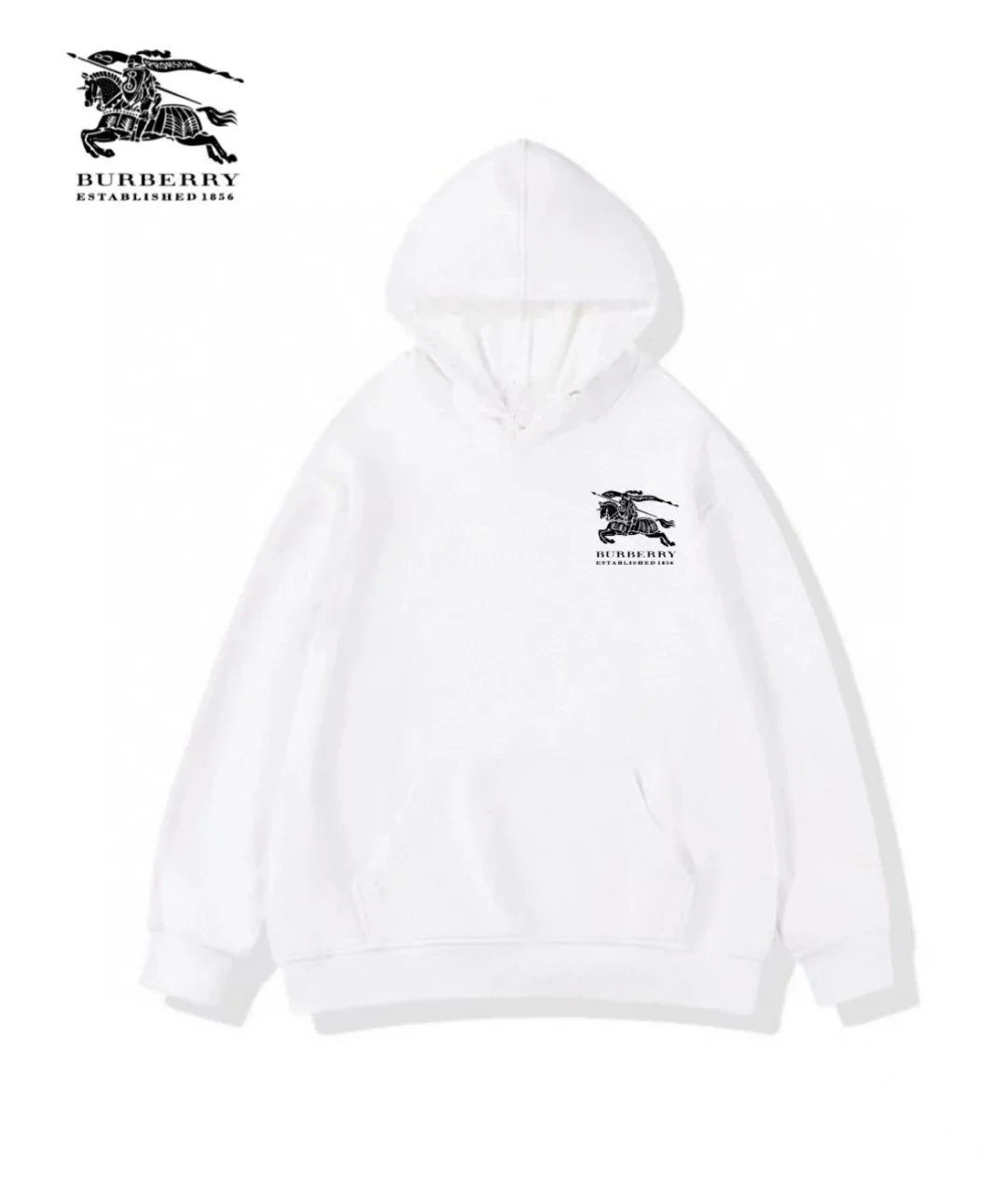 Burberry Hoodies & Sweatshirts Check-Lined Hooded Sweatshirt — 26