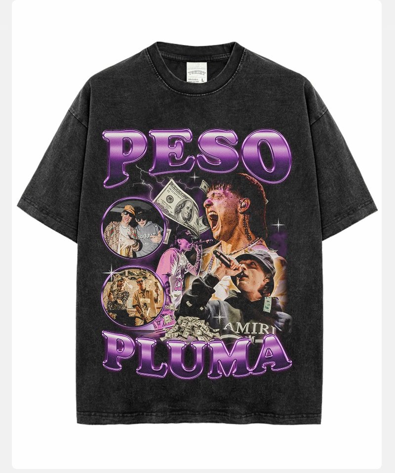 Amiri Peso Pluma Graphic Print Beige T-Shirt - 3