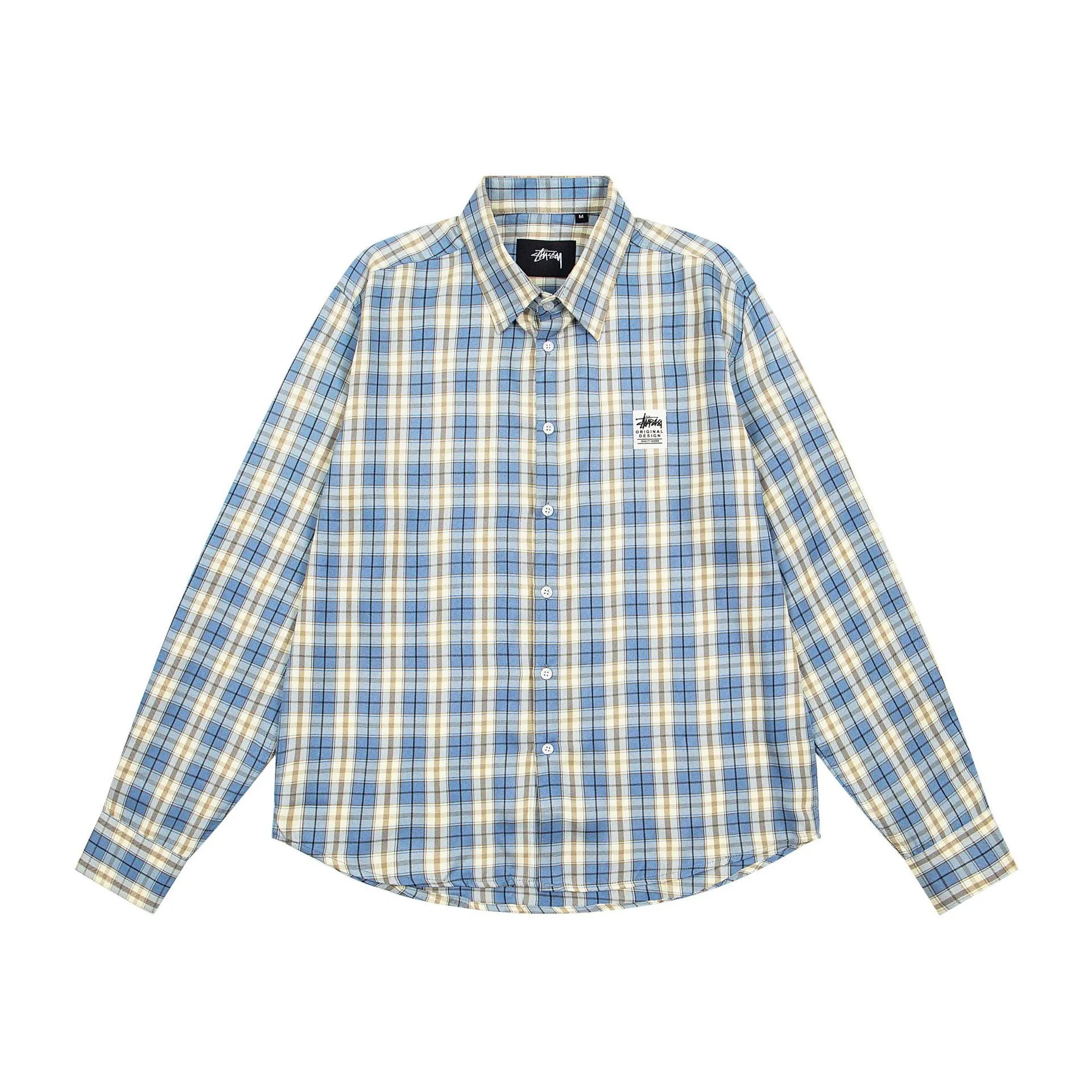 Stüssy Shirts Graphic Plaid Button-Up — 6953 blue