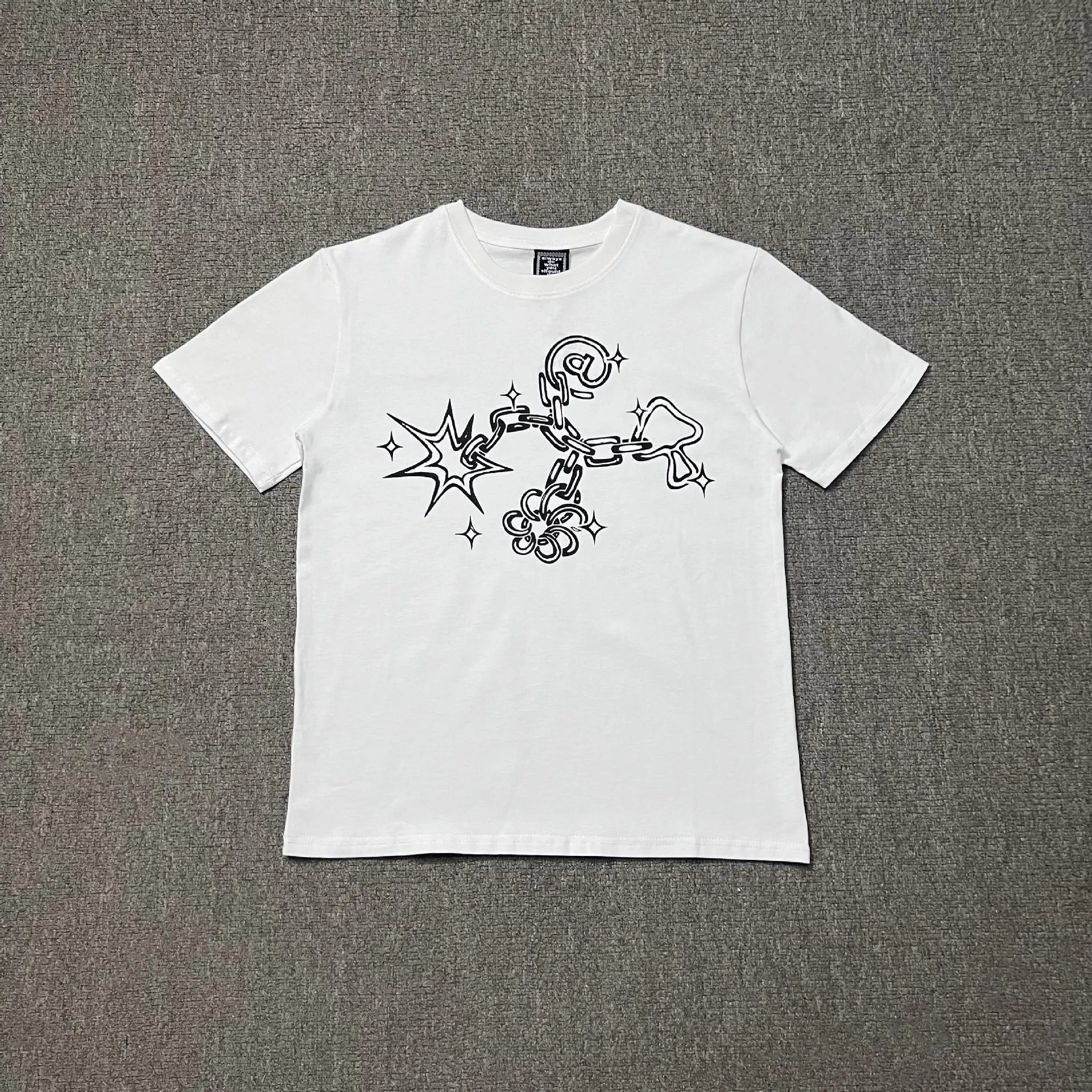 A&D T-Shirts Graphic Print Short-Sleeve T-Shirt — AD08 White