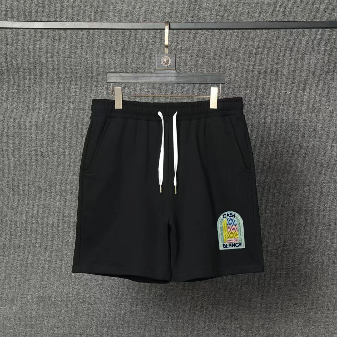 Casablanca T-Shirts Short-Sleeve Logo Patch T-Shirt — 20 black