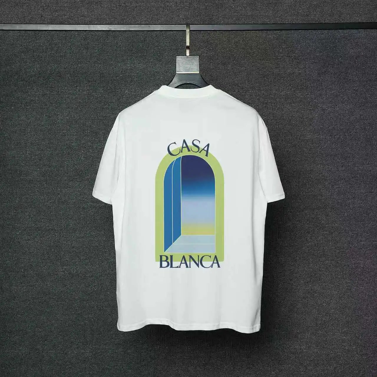 Casablanca T-Shirts Short-Sleeve Logo Patch T-Shirt — 016 white