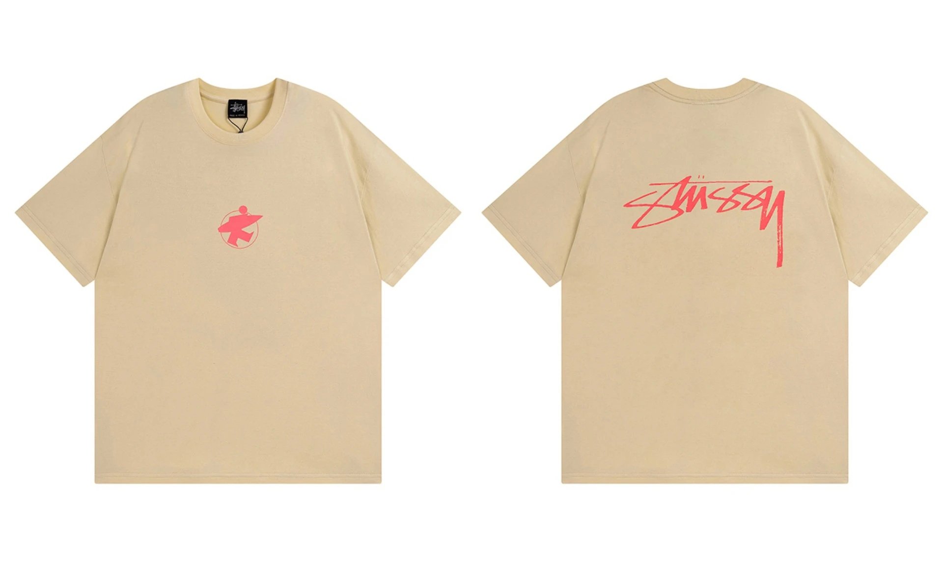 Stüssy T-Shirts TS3K-1 graphic print — 957 Khaki