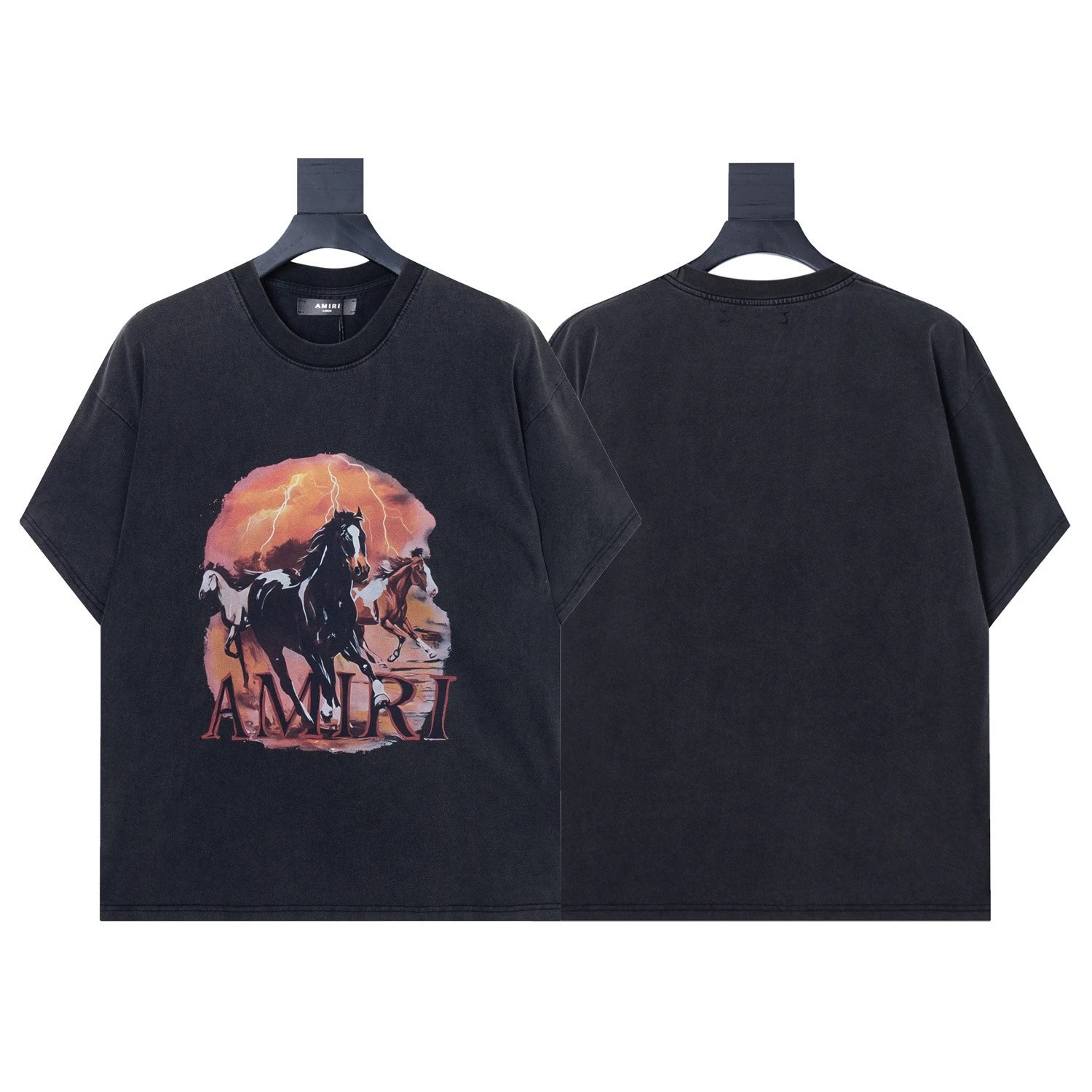 AMIRI T-Shirts Graphic Print — tx6515 black