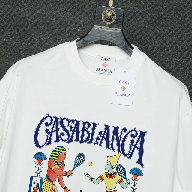 Casablanca T-Shirts Short-Sleeve Logo Patch T-Shirt product detail image 6