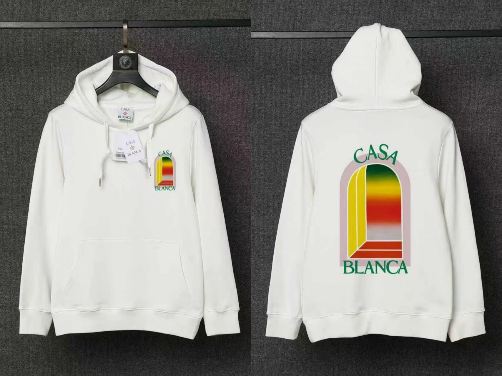 Casablanca Hoodies & Sweatshirts Pullover Hoodie with Casa Blanca Graphic Print — 01