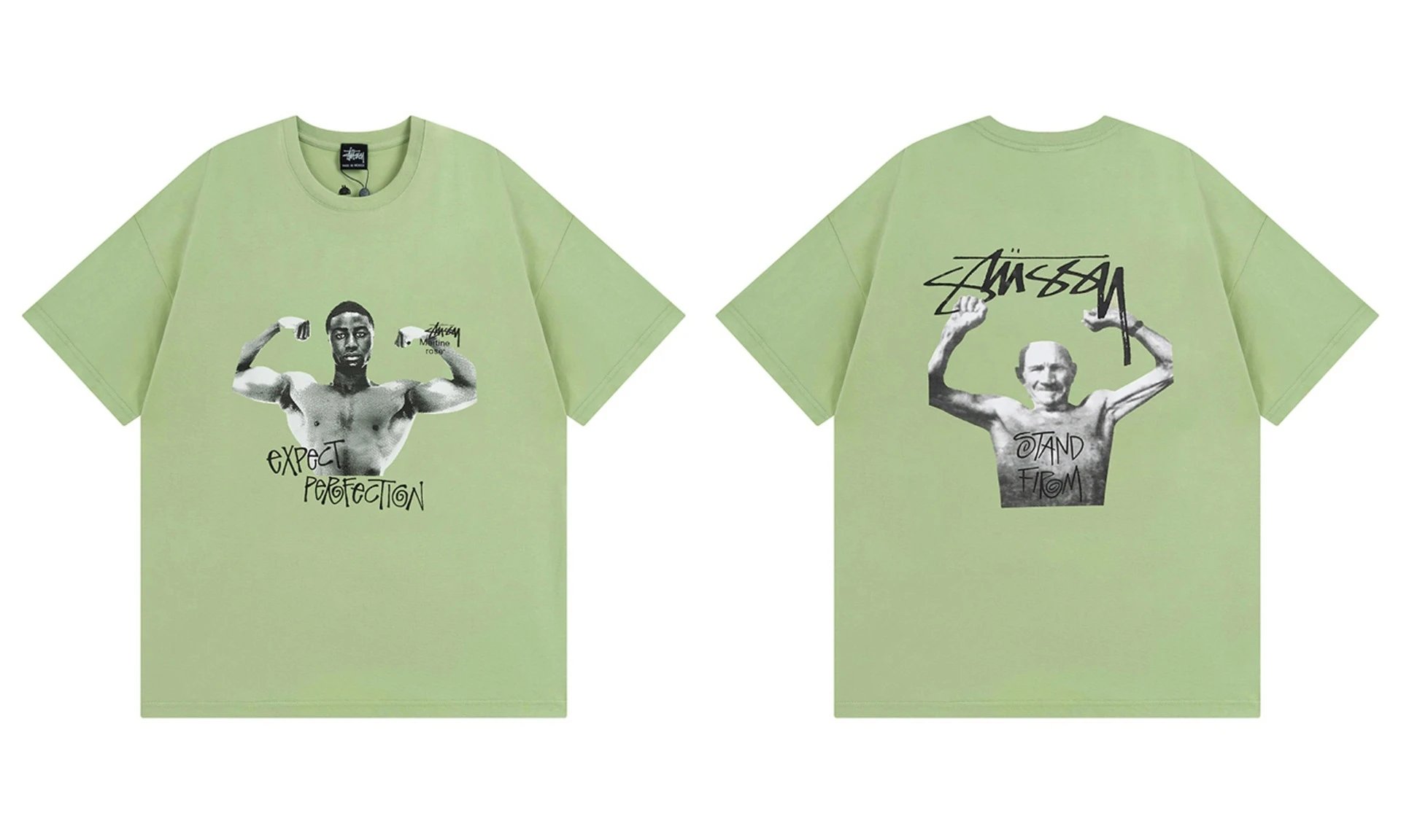 Stüssy T-Shirts TS3K-1 graphic print — 961 Green