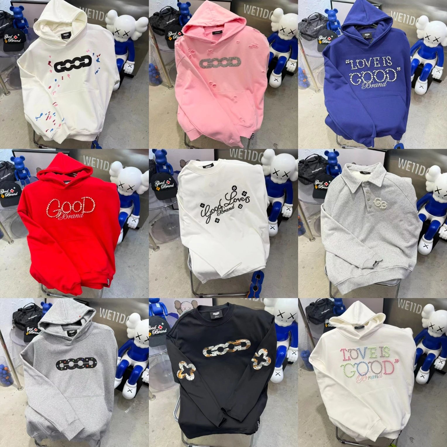 Good Brand Hoodies & Sweatshirts Rhinestone Graphic Sweatshirt Collection image 2
