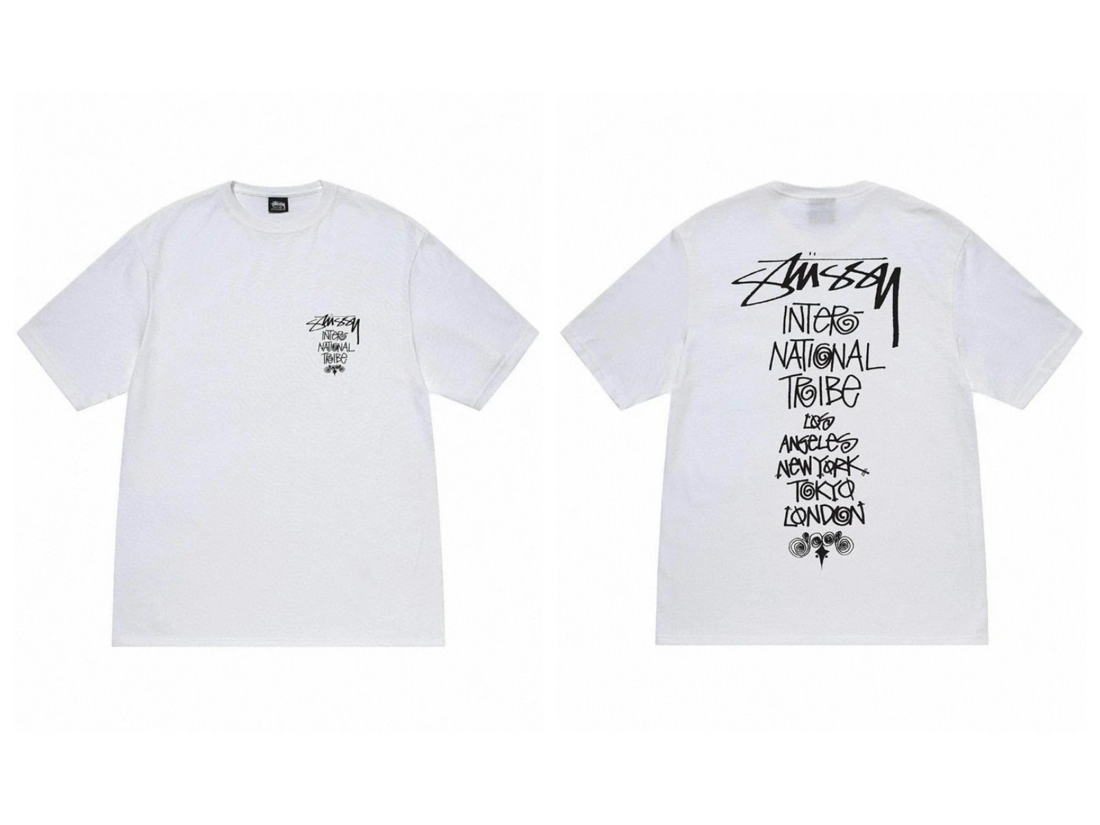 Stüssy T-Shirts TS3K-1 graphic print — 952 white