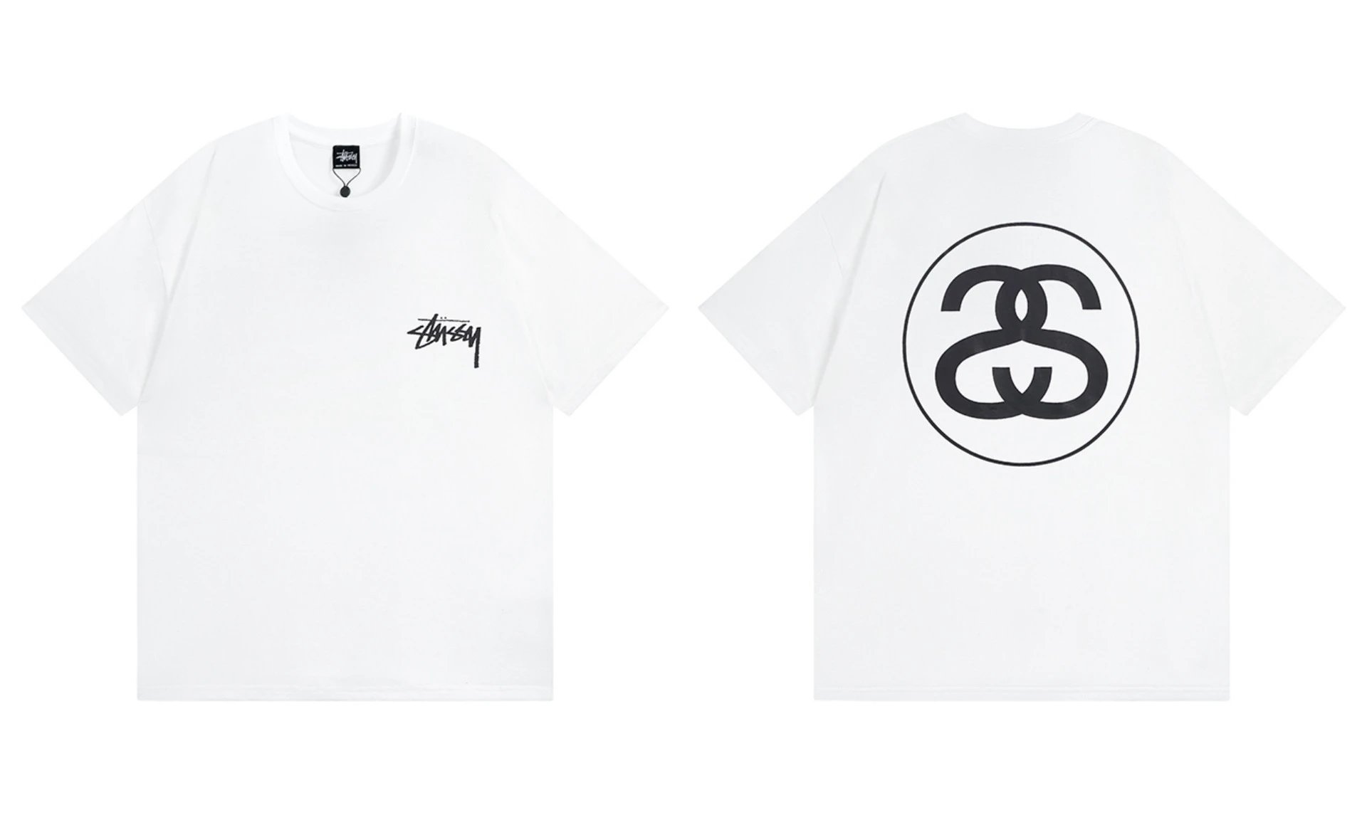 Stüssy T-Shirts TS3K-1 graphic print — 954 white